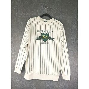 Kappa Delta Sorority Embroidered Vintage Sweatshirt, Cotton Blend, Made USA, XL